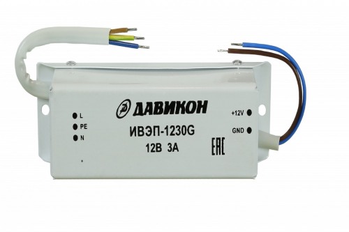 купить ИВЭП-1230G Источник вторичного электропитания 12В / 3А Саратов, ИВЭП-1230G Источник вторичного электропитания 12В / 3А цена, видеонаблюдение, камеры для улицы, монтаж видеонаблюдения, ТД Юник, охранные системы, +7 (8452) 711-999  