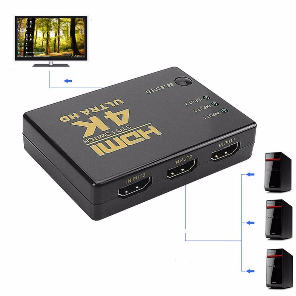 купить UH-301 Переходник HDMI 4K Ultra HD Switch (3 в 1)  Саратов, UH-301 Переходник HDMI 4K Ultra HD Switch (3 в 1)  цена, видеонаблюдение, камеры для улицы, монтаж видеонаблюдения, ТД Юник, охранные системы, +7 (8452) 711-999  