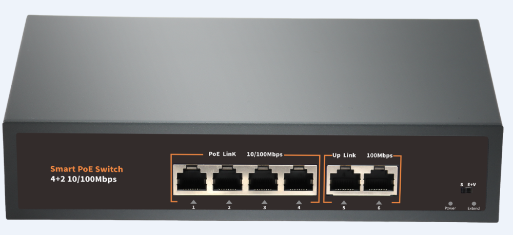 купить POE-42E коммутатор PoE 4+2 порта, металлический корпус Саратов, POE-42E коммутатор PoE 4+2 порта, металлический корпус цена, видеонаблюдение, камеры для улицы, монтаж видеонаблюдения, ТД Юник, охранные системы, +7 (8452) 711-999  