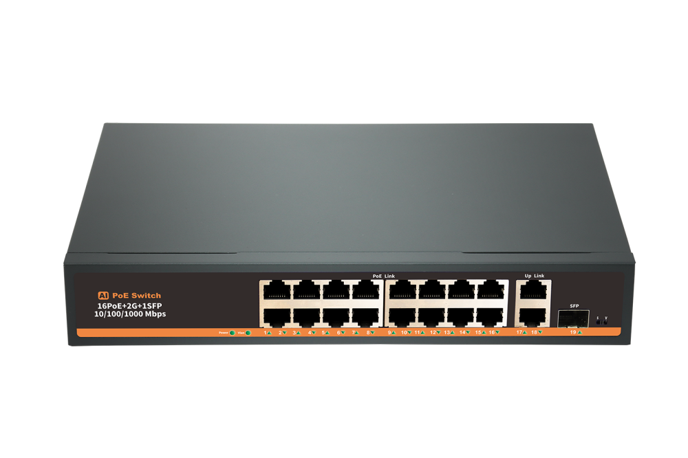 купить POE-1621GE-2 коммутатор PoE 16+2 гигабитных порта + 1SFP, металлический корпус, WatchDog Саратов, POE-1621GE-2 коммутатор PoE 16+2 гигабитных порта + 1SFP, металлический корпус, WatchDog цена, видеонаблюдение, камеры для улицы, монтаж видеонаблюдения, ТД Юник, охранные системы, +7 (8452) 711-999  