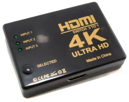 купить UH-301 Переходник HDMI 4K Ultra HD Switch (3 в 1)  Саратов, UH-301 Переходник HDMI 4K Ultra HD Switch (3 в 1)  цена, видеонаблюдение, камеры для улицы, монтаж видеонаблюдения, ТД Юник, охранные системы, +7 (8452) 711-999  